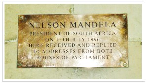 Mandela plaque Westminster
