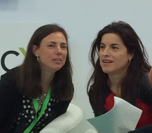 Alison Jones, left, with Lorella Belli