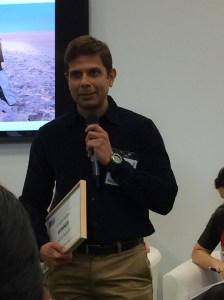 Sanjiv Rana receives his award