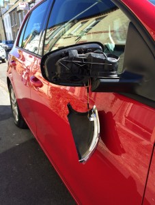VW Golf wing mirror