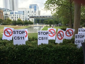 Protest against CS11