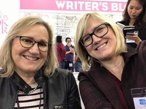 With fellow author Helena Halme